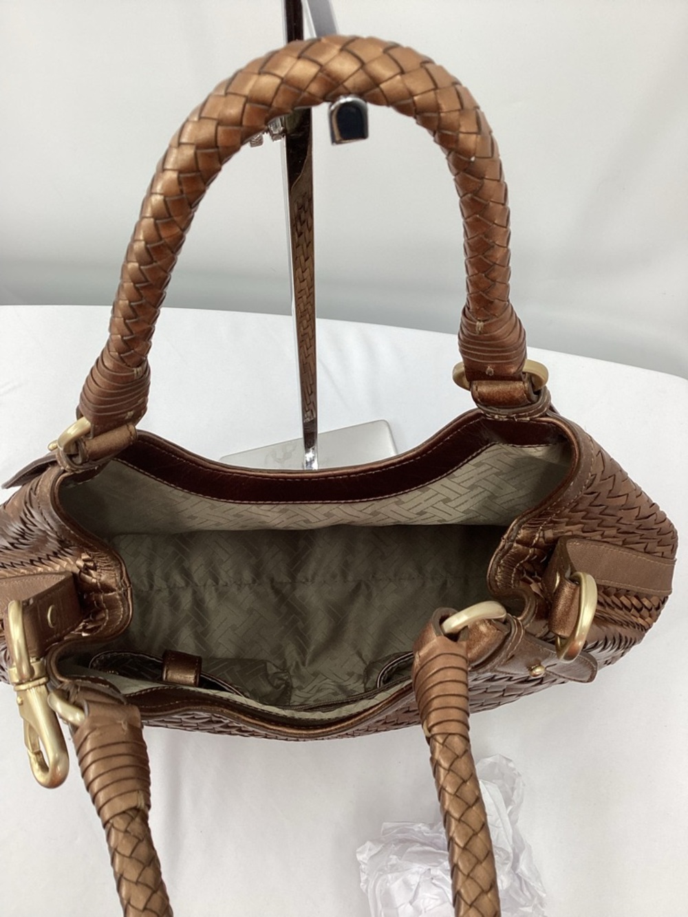Cole Haan Genevieve Weave Leather Shoulder Bag - Picture 6 of 10